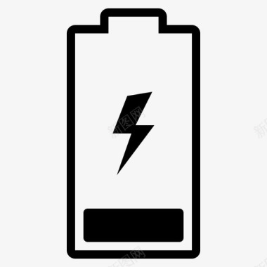 电池非常低充电指示灯图标图标