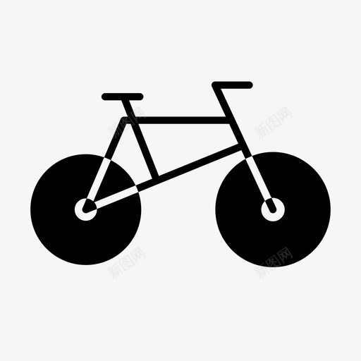 自行车环保交通工具图标svg_新图网 https://ixintu.com 交通工具 环保 自行车