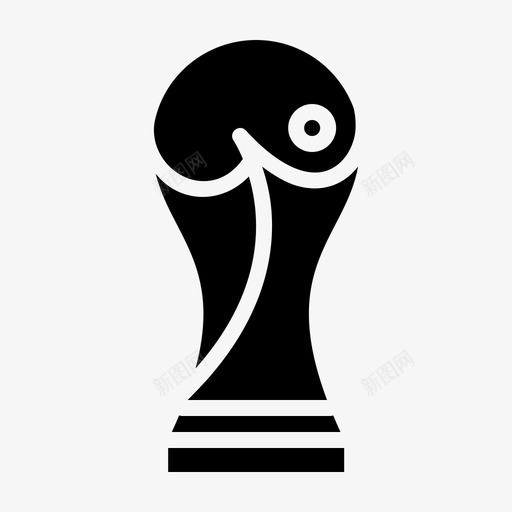 奖杯足球世界杯图标svg_新图网 https://ixintu.com 世界杯 奖杯 足球 足球字形