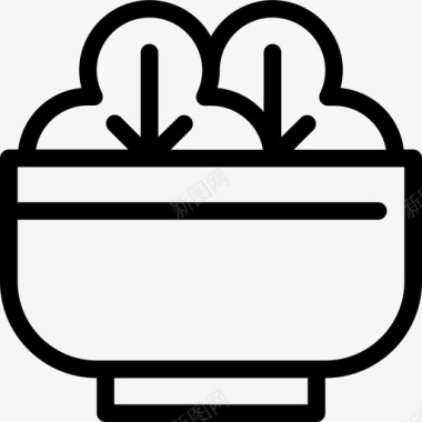 沙拉快餐蔬菜图标图标