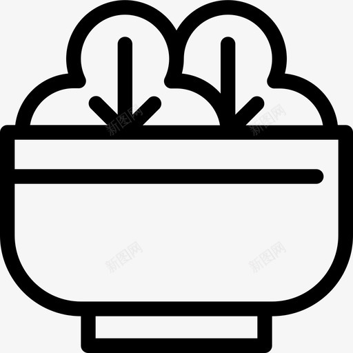 沙拉快餐蔬菜图标svg_新图网 https://ixintu.com 快餐 沙拉 烧烤和烧烤 维生素 蔬菜