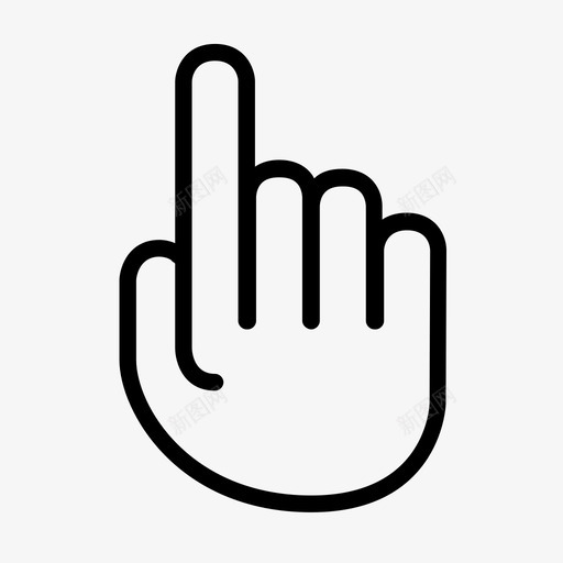 触摸手指手点图标svg_新图网 https://ixintu.com 手 点 触摸屏 触摸手指
