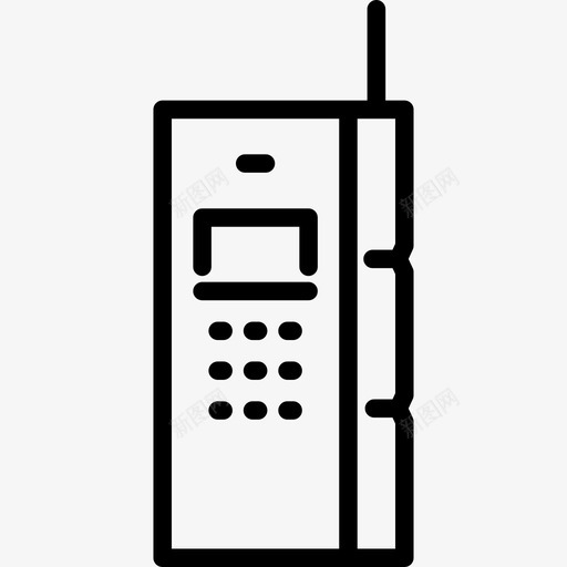 移动电话电话历史线性图标svg_新图网 https://ixintu.com 电话历史 移动电话 线性