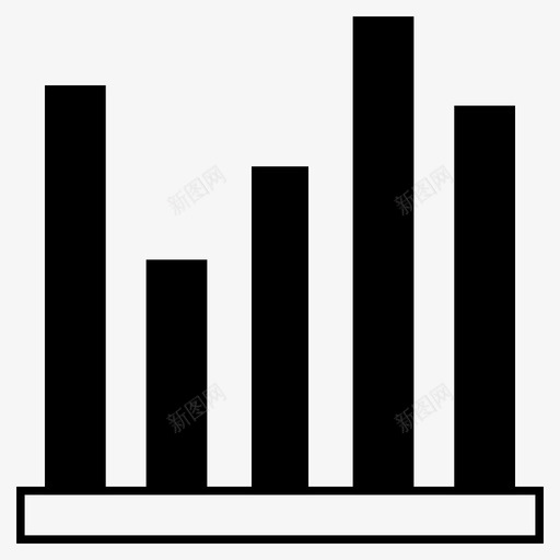图表增长统计图标svg_新图网 https://ixintu.com 商业图表和图表 图表 增长 统计