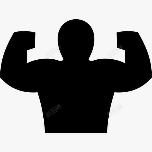 健美运动员手臂二头肌图标svg_新图网 https://ixintu.com 二头肌 健美运动员 健身 强壮 手臂 肌肉