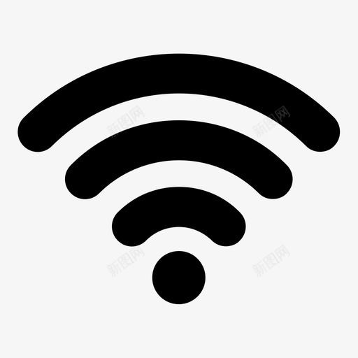 wifi手机设备图标svg_新图网 https://ixintu.com wifi 手机 接收 电话 设备
