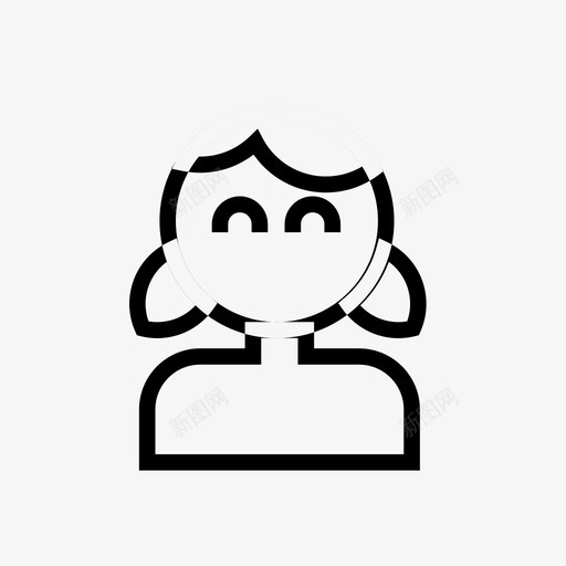 女生svg_新图网 https://ixintu.com 女生