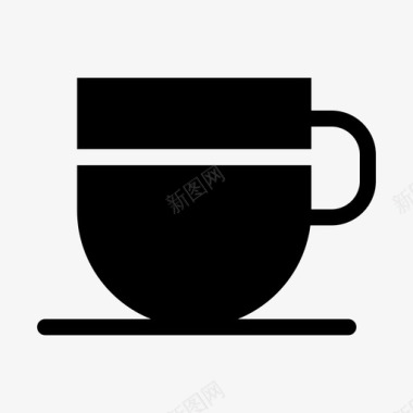 咖啡杯子茶图标图标