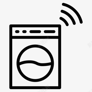 洗衣机互联网物联网图标图标