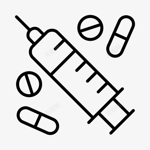 注射毒贩健康图标svg_新图网 https://ixintu.com 保健 健康 毒贩 注射 疫苗