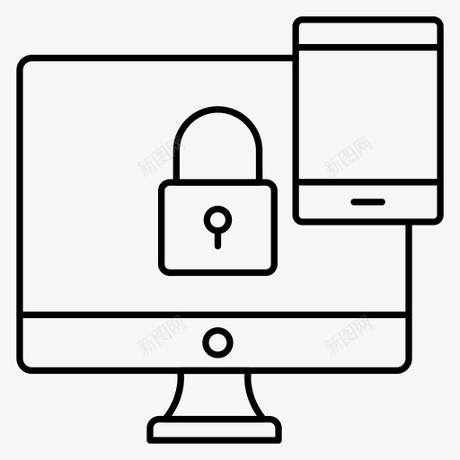 共享锁设备专用图标svg_新图网 https://ixintu.com 专用 保护 共享锁 安全 设备