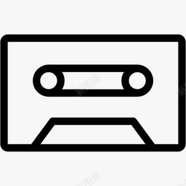 盒式磁带录音通讯和媒体图标图标