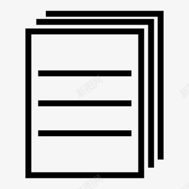 文件文档信件图标图标