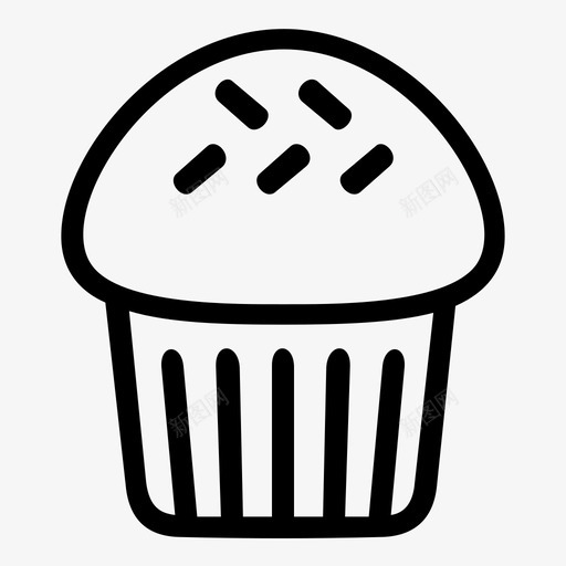 纸杯蛋糕厨师食物图标svg_新图网 https://ixintu.com 厨师 厨房 纸杯蛋糕 食物 餐厅
