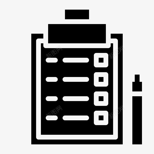 剪贴板列表注释图标svg_新图网 https://ixintu.com 列表 剪贴板 注释 物流配送实体 验证