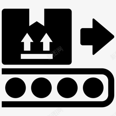 输送带出箱输送带图标图标