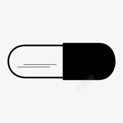临床药物药品胶囊药物胶囊化学药品图标高清图片