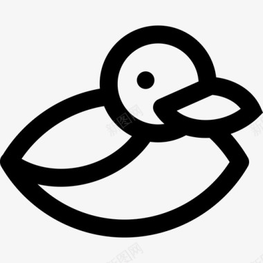 鸭子动物小动物图标图标
