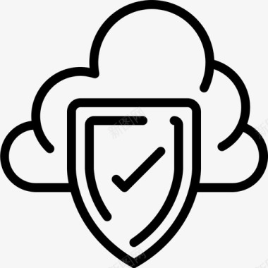 云保护数据安全图标图标
