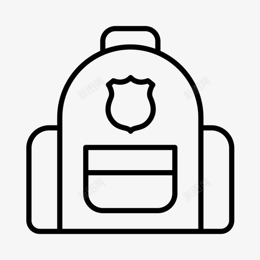 书包背包教室图标svg_新图网 https://ixintu.com 书包 教室 教育 背包