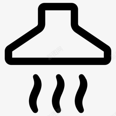 排气罩家用厨房图标图标