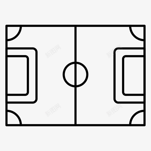 场地角落足球图标svg_新图网 https://ixintu.com 体育场 场地 比赛 角落 足球