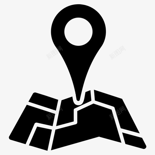 地图和目的地地址导航器位置地图图标svg_新图网 https://ixintu.com 位置地图 位置指针 地图和导航字形图标 地图和目的地 地图定位 地址导航器