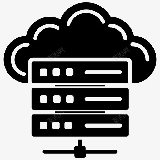 云存储云托管云服务器图标svg_新图网 https://ixintu.com 云存储 云托管 云服务器 搜索引擎优化字形图标