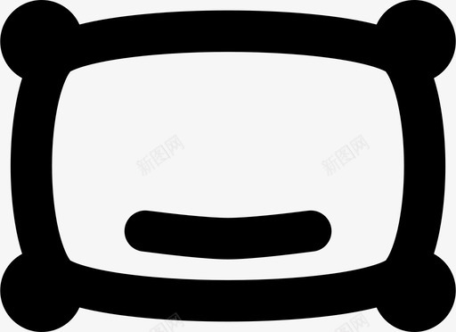 枕头床家具图标svg_新图网 https://ixintu.com 休息 家具 床 枕头 环游世界 睡觉
