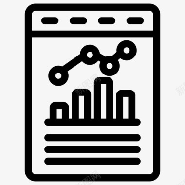 业务报告业务分析业务增长图标图标