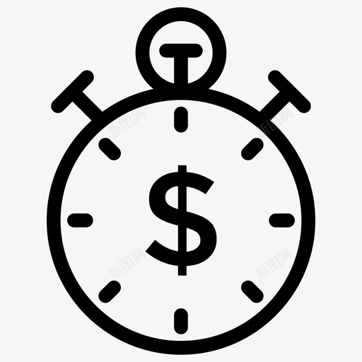 时间就是金钱时间的重要性创业和新的业务线图标svg_新图网 https://ixintu.com 创业和新的业务线图标 时间就是金钱 时间的重要性