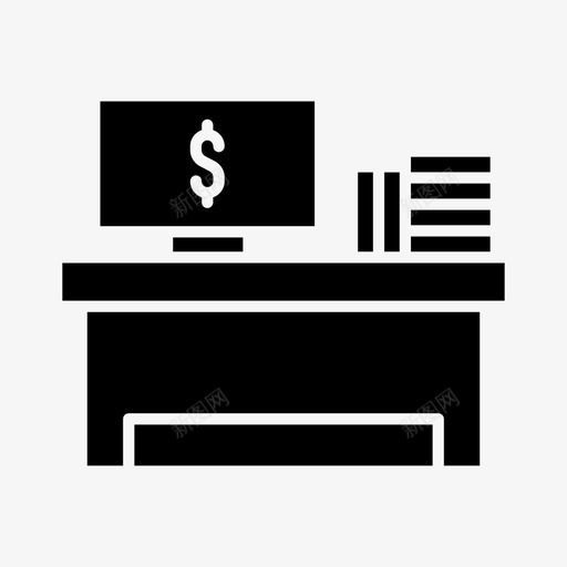 办公室商务电脑图标svg_新图网 https://ixintu.com 办公室 办公桌 商务 存货 工作 电脑