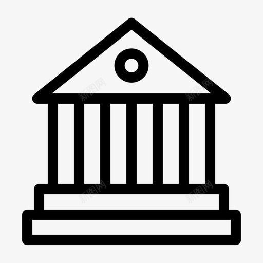 银行建筑和城市商业和金融图标svg_新图网 https://ixintu.com 商业和金融 建筑和城市 银行