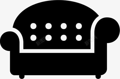 沙发躺椅家具图标svg_新图网 https://ixintu.com 客厅 家具 放松 椅子 沙发 豪华 躺椅