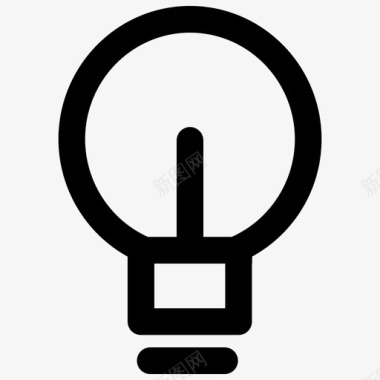 灯泡想法发明图标图标