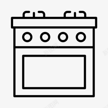 烤箱电器热板图标图标