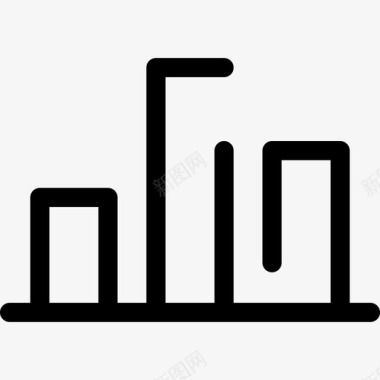 垂直条业务web数据分析图标图标