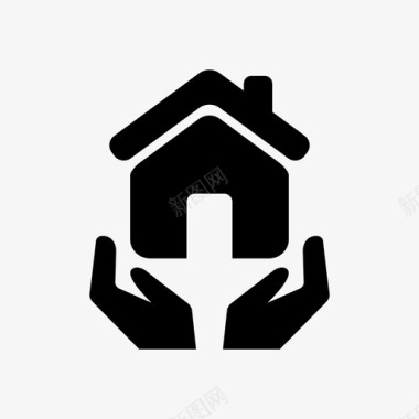 财产护理家庭房屋图标图标