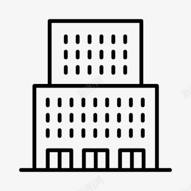 办公室公寓建筑图标图标