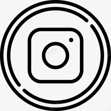 Instagram社交圈直系图标图标