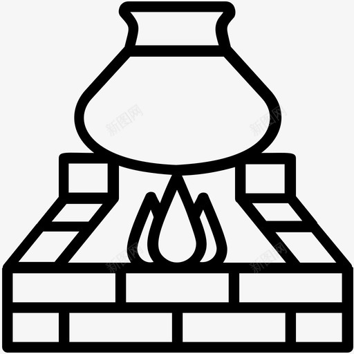 传统炉灶砖头烤箱巴基斯坦文化和地标性建筑勾勒出图标svg_新图网 https://ixintu.com 传统炉灶 巴基斯坦文化和地标性建筑勾勒出图标 砖头烤箱