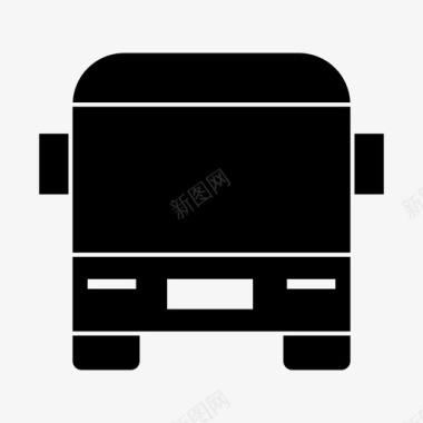 公共汽车生态公共交通图标图标
