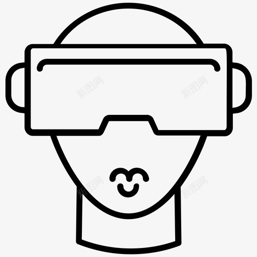 vr耳机头戴式显示器头戴式设备图标svg_新图网 https://ixintu.com vr耳机 头戴式显示器 头戴式设备 虚拟现实 虚拟现实护目镜 虚拟现实线路图标