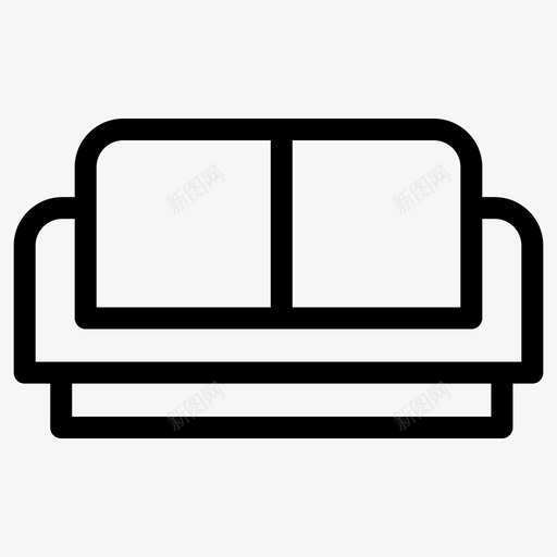 沙发家具休息图标svg_新图网 https://ixintu.com 休息 家具 沙发