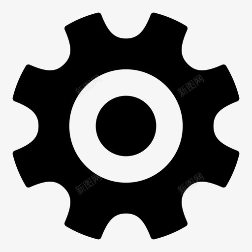 齿轮配置控制图标svg_新图网 https://ixintu.com 偏好 控制 搜索引擎优化 配置 齿轮