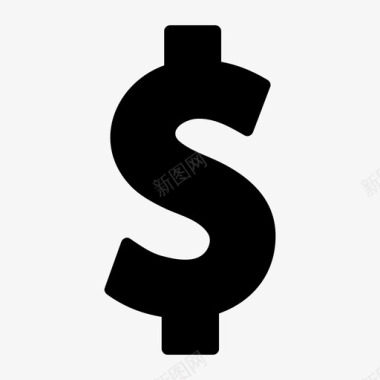 美元现金费用图标图标