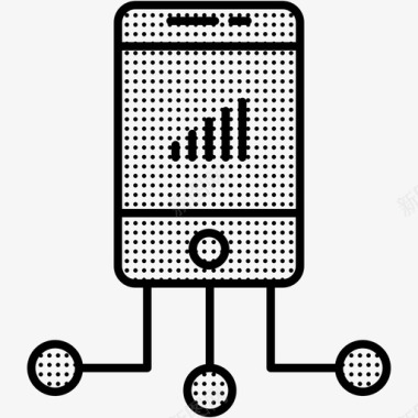 物联网分析移动图标图标