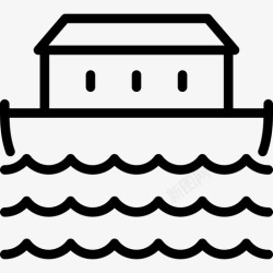 诺亚方舟素材诺亚方舟运输基督教图标高清图片