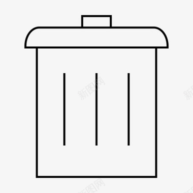 垃圾桶移除网页和用户界面图标图标