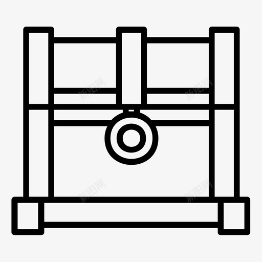 箱子金子赃物图标svg_新图网 https://ixintu.com 箱子 财宝 赃物 金子